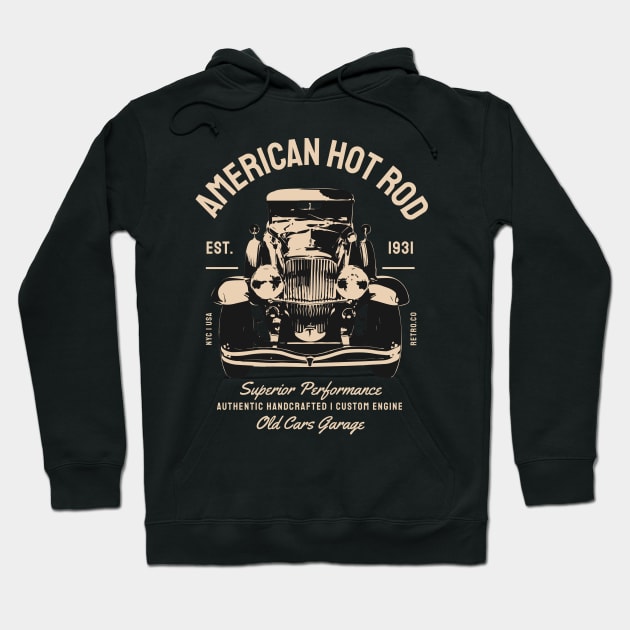 American Hot Rod Hoodie by The Open Wave